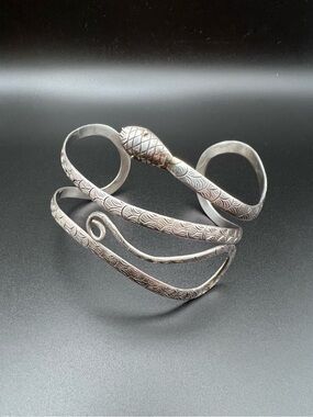 Sterling Silver Snake Cuff